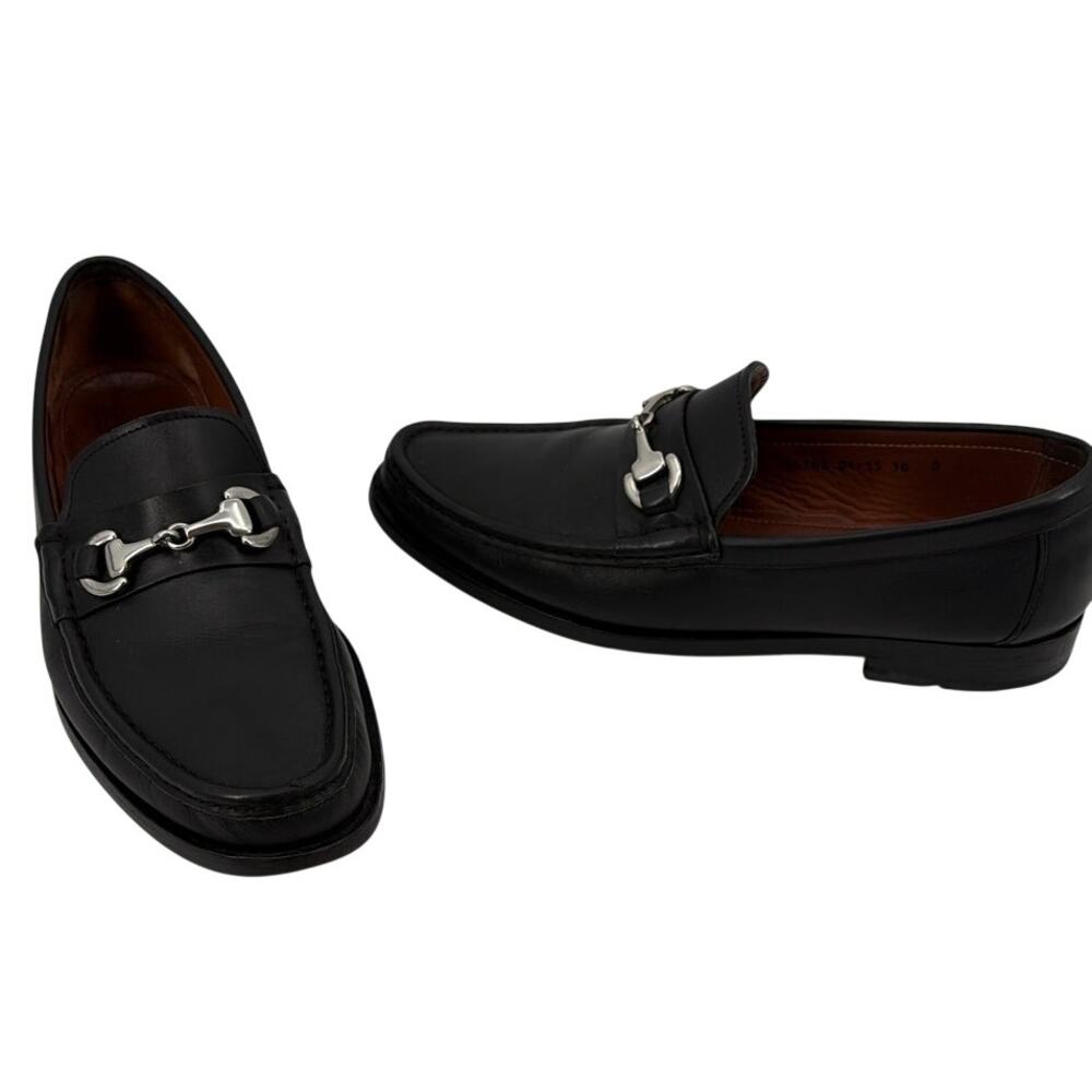 Allen Edmonds Arezzo Italian HorseBIt Loafer Sz 10D Y2K Old Money Black Corpcore